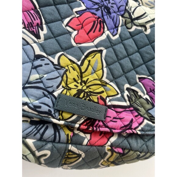 Vera Bradley Carson Shoulder Bag Crossbody Signature Cotton, Falling Flowers - Picture 12 of 13